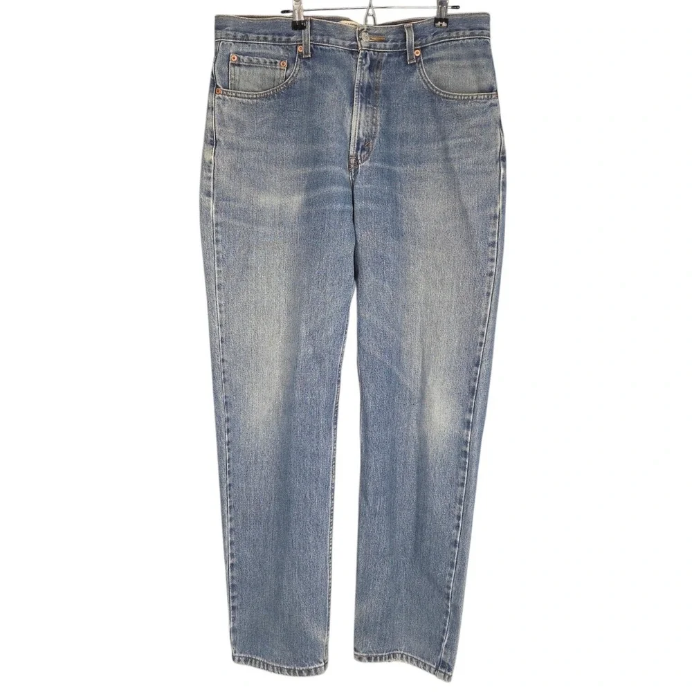 Levis 550 Jeans Mens‎ 34x34 Blue Medium Wash Relaxed Fit Tapered Denim 2007 Y2K